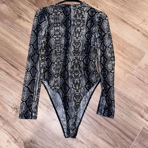 Snakeskin body suit